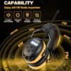 ZOHAN EM042 AM/FM Radio Headphone with Digital Display, Noise Reduction Safety Ear Muffs for Lawn Mowing and Landscaping - Image 2