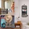 Fintie Portable Toiletry Cosmetic Travel Bag, Large Water Resistant Hanging Makeup Organizer Storage Pouch Case for Women Girls (Leopard) - Image 6