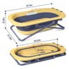 Beberoad Love Collapsible Toddler Bathtub Portable Travel Toddler Tub Foldable Bathtub with Adjustable Height for Toddler 1-3 (Yellow) - Image 6