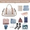 SYCNB Weekender Bags for Women,Personal Item Travel Bag with Shoes Compartment,Overnight Travel Duffel Bag,Gym Bag - Image 2