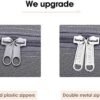 For Spirit Airlines Personal Item Bag 18x14x8 Foldable Travel Duffel Bag Tote Carry on Luggage Duffle Overnight for Women and Men (3112 Grey (with Shoulder Strap)) - Image 3