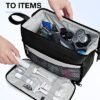 BAGSMART Toiletry Bag for Men, Wide Opening Travel Toiletry Bag for Men, Dopp Kit Water Resistant Shaving Hygiene Bag for Bathroom Shower, Travel Size Toiletries, Travel Essentials, Black - Image 4