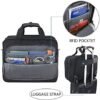 KROSER Rolling Laptop Bag Wheeled Briefcase Fits Up to 17.3 Inch Laptop Water-Proof Overnight Roller Case Computer Bag with RFID Pockets for Travel/Business/Men/Women-Black - Image 4