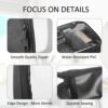 Moyad TSA Approved Travel Toiletry Bags Small, Clear Quart Size Bag Liquid Toiletries Bottles Organizer Bag Carry on Traveling Pouches Airport Airline Transparent Toiletry Bag, 1 Pack (Black) - Image 3
