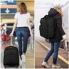ZOMFELT Rolling Backpack for Women Men, Carry on Luggage Travel Backpack with Wheels, 17 Inch Laptop Backpack with Toiletry Bag, Wheeled Backpack for Travel Trip Business Black - Image 6
