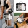 TSA Approved Toiletry Bag, Clear Travel Bag for Liquids Toiletries, Makeup Cosmetic Bag Organizer, Carry on Travel Accessories Essentials, Large Size, Black - Image 6