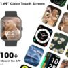 Smart Watch, Swimming Waterproof Fitness Tracker with Heart Rate, SpO2 and Sleep Monitor, 44mm Fitness Watch for Women Men, Step Calories Tracker, Smartwatch Compatible with iOS Android Phones - Image 2