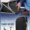 MATEIN Underseat Carry On Luggage with Wheels, 17 inch Rolling Backpack Travel Laptop Backpack for Men Women, Water Resistant Wheeled Backpack Airline Approved Roller Bag, Traveler Gifts, Black - Image 5