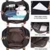 Women Travel Tote Overnight Weekender Carry On Bag With Luggage Sleeve and Shoes Compartmet - Image 4