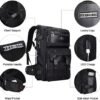 WITZMAN Carry On Travel Backpack for Men Duffle Bags Fit for 17 Inch Laptop Airline Approved Backpack and Toiletry Bag Hanging Multi-organization Bathroom Bag Water-resistant Bag - Image 5