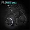 Small Bluetooth Headphones Wrap Around Head - Sports Wireless Headset with Built in Microphone and Crystal-Clear Sound, Foldable and Carried in The Purse, and 12-Hour Battery Life, Black - Image 7