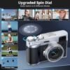 5K Digital Camera for Photography with Front and Rear Lens, Autofocus Vlogging Camera for YouTube with Viewfinder, 16X Digital Zoom, Anti-Shake Point Shoot Compact Camera with 32GB Card - Image 7