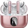 Wireless Earbuds, 2024 Bluetooth Headphones 5.3 HiFi Stereo Earphones, 40H Playtime in-Ear Earbud, Bluetooth Earbud with Dual Mic Call, IP7 Waterproof Earphones Sport Headset for iOS