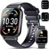 Smart Watch (Answer/Make Calls), 1.85" Smartwatch for Men Women IP68 Waterproof, 112 Sport Modes, Fitness Activity Tracker, Heart Rate Monitor Sleep Step Counter, Smart Watches for Android iPhone