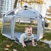 Safety 1st InstaPop Dome Play Yard, Compact design makes it easy to pop open and closed, High Street - Image 6