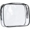 ScivoKaval Clear Carry-On Travel Toiletry Bag TSA 3 1 1 Airline Quart Bag 1 Quart Sized with Zipper for Men and Women 1 Pack