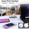 TT&C USB C Charger Block, 20W Dual Port PD+QC Power Wall USB C Adapter, Fast Type C Charging Plug for iPhone 15/14/13/12/11/Pro Max/XS/XR/X, Samsung Galaxy, LG and More-3Pack - Image 6