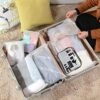 Wobe Travel Bottles and TSA Approved Toiletry Bag, Clear Quart Size with Leak-Proof Travel Containers Set Makeup Bag Accessories for Liquids Carry-On Luggage Compliant for Airplaine - Image 7