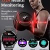 Smart Watches for Men(Answer/Dial Calls),1.43'' AMOLED Always-on Display,Fitness Tracker with Heart Rate/SpO2/Sleep Monitor,400mAh/120 Sports Modes/ IP68 Waterproof Military Smartwatch for IOS Android - Image 4