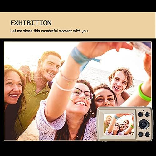 Portable Digital Camera, 2.4'' TFT HD Digital Compact Cameras, 16MP Zoom Recording Pocket Camera, Point and Shoot Cameras Mini Camerasfor Kids, Beginners,Teens(Gold) - Image 7