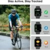 Smart Watch, Swimming Waterproof Fitness Tracker with Heart Rate, SpO2 and Sleep Monitor, 44mm Fitness Watch for Women Men, Step Calories Tracker, Smartwatch Compatible with iOS Android Phones - Image 5