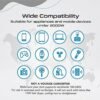 Ceptics Universal Travel Adapter Plug World Power W/ 4 USB Ports - Charge Cell Phones, Smart Watches, iPhones - For International Europe, China, UK, UAE, Australia - Type A, C, G, I - Image 10