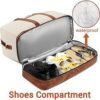 Weekender Bags for Women, Large Overnight Bag Canvas Travel Duffel Bag Carry On Tote with Shoe Compartment 21" 3Pcs Set - Image 2