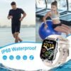 Smart Watch (Answer/Make Calls), 1.85" Smart Watches for Men Women 110+ Sport Modes Fitness Tracker with Sleep Heart Rate Monitor, Pedometer, IP68 Waterproof Fitness Watch for iOS Android Smart Watch - Image 7
