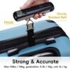 TADA 110 lbs Travel Luggage Scale Battery-Free Portable Digital Hanging Hand Baggage Scale for Travel Suitcase Weight Scale with Built-in Measuring Tape - Image 4