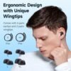 Bluetooth Headphones Wireless Earbuds 120H Playtime Ear Buds IPX7 Waterproof Earphones Digital Power Display Headsets with Charging Case and Mic for Sports Fitness Laptop TV Computer Cell Phone Games - Image 6