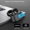 TOZO T20 Wireless Earbuds Bluetooth Headphones 48.5 Hrs Playtime, IPX8 Waterproof, Dual Mic Call Noise Cancelling with Wireless Charging Case Black - Image 3