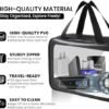 FH! Toiletry Bag for Men (3PC- Travel Size ToiIetries)– Waterproof Toiletry Bag, Travel Toiletry Bag, Clear Toiletry Bag, Clear Makeup Bag, Skincare Bag, Travel Organizer - Image 6
