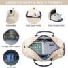 JFFD Travel Duffle Bag, Weekender Bag for Women, Carry on Overnight Bag with Shoe Compartment, Gym Duffel Bag with Wet Pocket, Mommy Hospital Bags for Labor and Delivery - Image 3