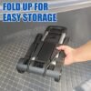 Folding Hand Truck, Expandable Light Weight Luggage Cart with 2 Wheels, Free Bungee Cord and Storage Bag, Aluminium Foldable Trolley for Travel, Shopping，Moving, Office - Image 8