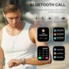 Smart Watch (Answer/Make Calls), 1.85" Smart Watches for Men Women 110+ Sport Modes Fitness Tracker with Sleep Heart Rate Monitor, Pedometer, IP68 Waterproof Fitness Watch for iOS Android Smart Watch - Image 5