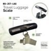 No Jet Lag Luggage Scale, Digital Portable Handheld Suitcase Weight for Travel with Durable Webbed Strap, up to 90LB/40KGs, Battery Included in Black. - Image 2