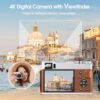4K Digital Camera for Photography Autofocus, 48MP Vlogging Camera for YouTube with Viewfinder Dial Flash,16X Digital Zoom Portable Compact Travel Camera Anti-Shake for Teens,Adults,Beginners - Image 4