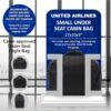 Aerolite 17x10x9” United Airlines Maximum Size Carry On Personal Item Bags with 5 Year Guarantee, Foldable Premium and Lightweight, Cabin Luggage Under Seat Flight Travel Duffel Bag - Image 3