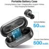 TOZO T12 (Large Ergonomic Edition) Wireless Earbuds Bluetooth 5.3 Headphones Premium Sound Performance Touch Control LED Digital Display Wireless Charging Case Earphones Dark Black - Image 7