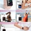 Smart Watch for Men Women with Bluetooth Call,Alexa Built-in,1.8" DIY Dial Fitness Tracker with Heart Rate Blood Oxygen Sleep Monitor 100 Sports Modes IP68 Waterproof Smartwatch for Android iOS(Black) - Image 4