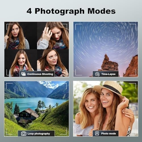 64MP Digital Cameras for Photography & Video, 40 X Zoom Vlogging Camera for YouTube with WiFi & App Control, Flash & HDMI Output, 32GB SD Card(2 Batteries) - Image 5