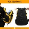 FENGDONG 40L Waterproof Lightweight Hiking,Camping,Travel Backpack for Men Women - Image 5
