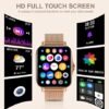 Iaret Smart Watch for Women(Call Receive/Dial), Fitness Tracker Waterproof Smartwatch for Android iOS Phones 1.7" HD Full Touch Screen Digital Watches with Heart Rate Sleep Monitor Pedometer, Gold - Image 6