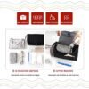 Mens Travel Bag Toiletry,Hygiene Bag,Mens Hanging Bathroom Bag Canvas Dopp Kit with Large Capacity for Travel Accessories - Image 4