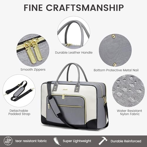 LOVEVOOK Travel Duffel Bag,Weekender Bags for Women,Overnight Bag with Wet Pocket,Hospital Bag for Labor and Delivery - Image 4