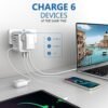 Universal Travel Adapter,Redagod International Plug Adapter with 3 USB A 2 USB C Ports Max 6A 30W, All-in-one Worldwide Wall Travel Charger for Europe UK AUS Asia Japan Covers 200+Countries - Image 2