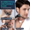 Body Hair Trimmer for Men,Electric Groin & Pubic Hair Trimmer,Mens Body Groomer Kit for Privates,Waterproof Wet/Dry Body Shaver, Comes with Two Replacement Blade and Comb Accessories - Image 5