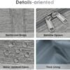 Carry on Bag Underseat for Airplane with Wet Pocket Spirit Airlines Personal Item Bag 18x14x8 Travel Duffel Bag Weekender Overnight for Women and Men (Grey) - Image 6