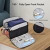 Toiletry Bag for Men, Mens Toiletry Travel Bag, Water-resistant Mens Toiletry Bag, Thickened PU Travel Dopp Kit, Toiletries Travel Bag for Business Trips and Camping, Navy Blue - Image 2