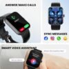 Smart Watch for Men Women with Bluetooth Call, 100+Sports Fitness Tracker with Heart Rate Sleep Monitor, IP67 Waterproof Fitness Watch 2.01" Touch Screen Smartwatch Compatible Android iOS - Image 2